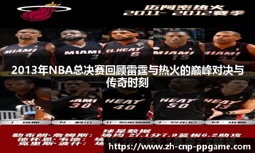 2013年NBA总决赛回顾雷霆与热火的巅峰对决与传奇时刻